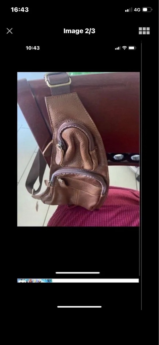 Ew Leather Shoulder/ Saddle bag - Image 2