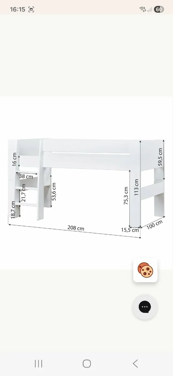 Hoppekids Danish design modular childrens bed - Image 1