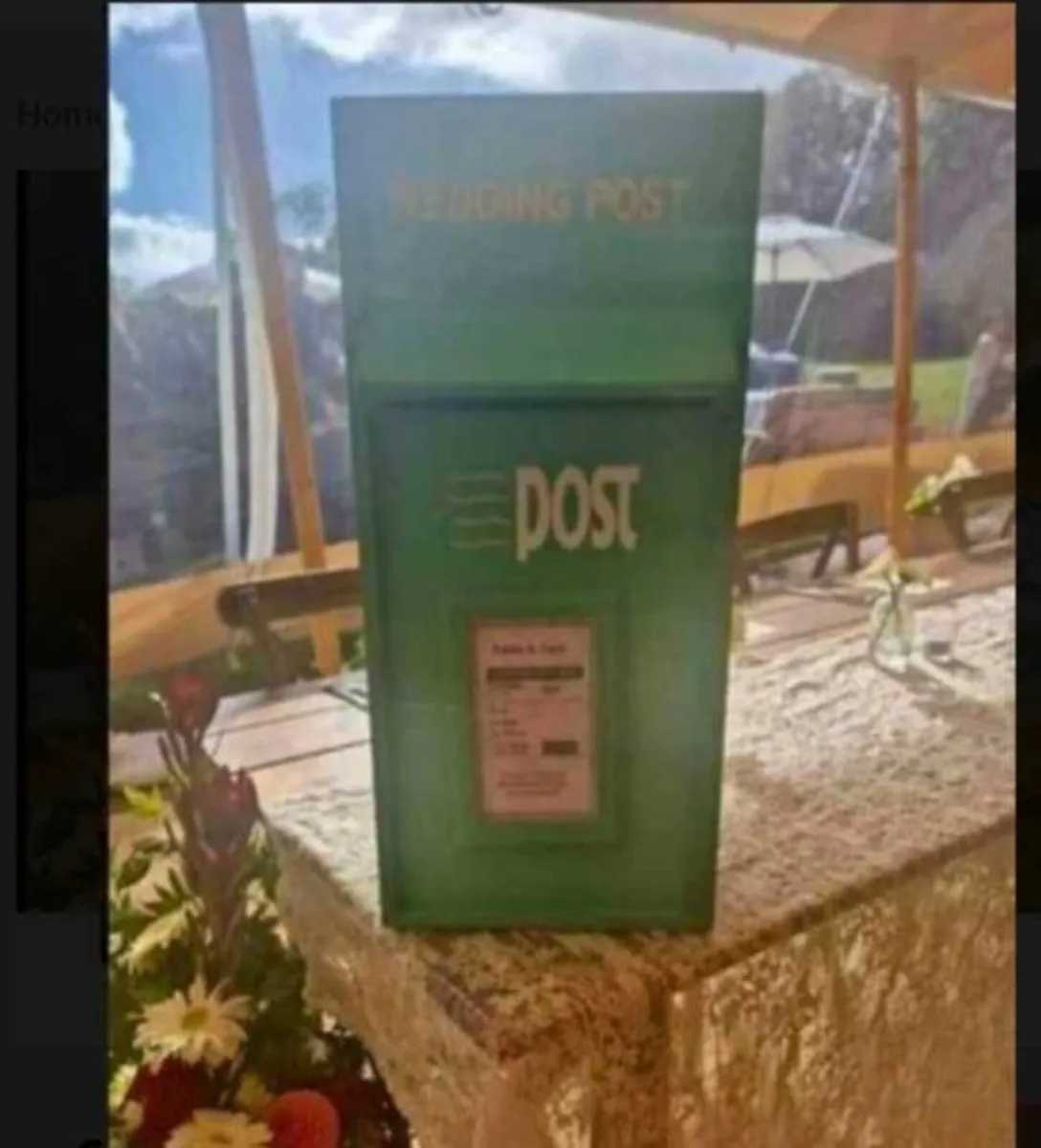 Wedding Postbox for hire in Waterford - Image 4
