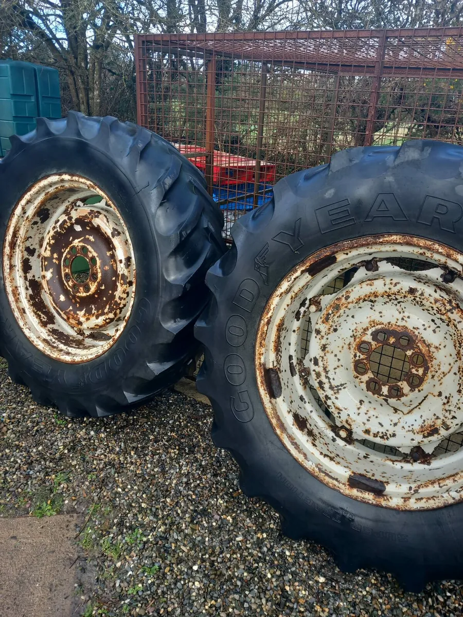 Goodyear Tractor Tyres 16/9/34 - Image 1