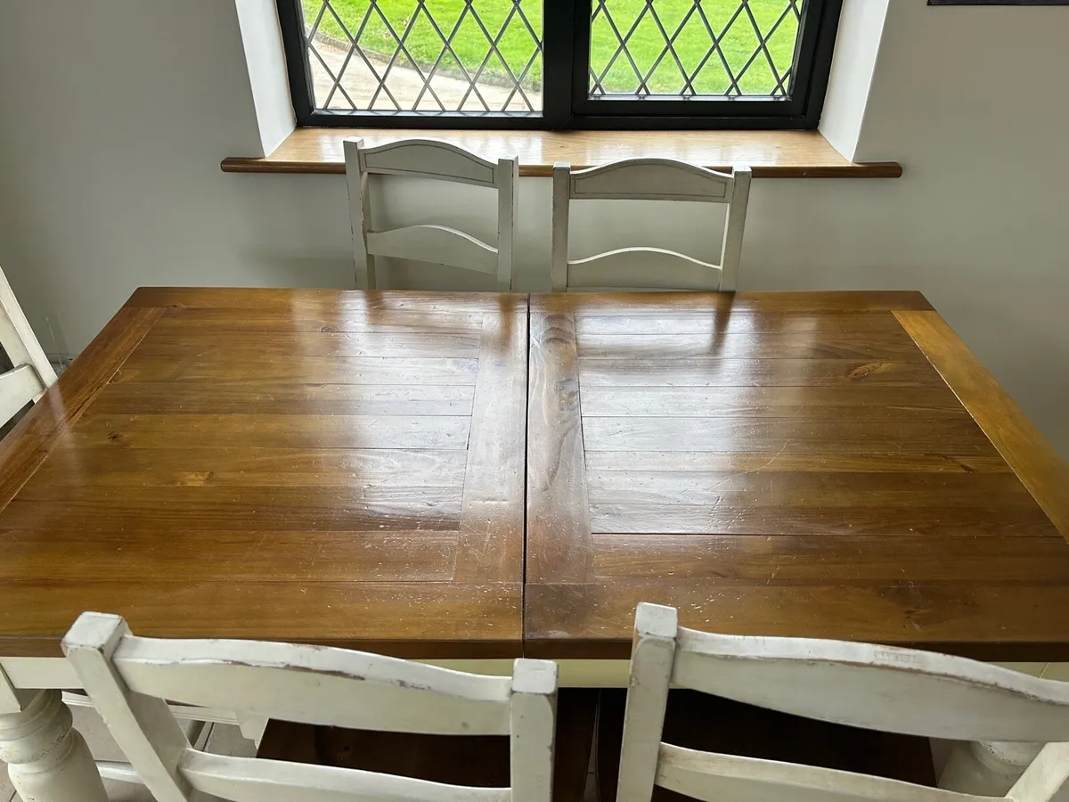 Kitchen table and 6 chairs - Image 2