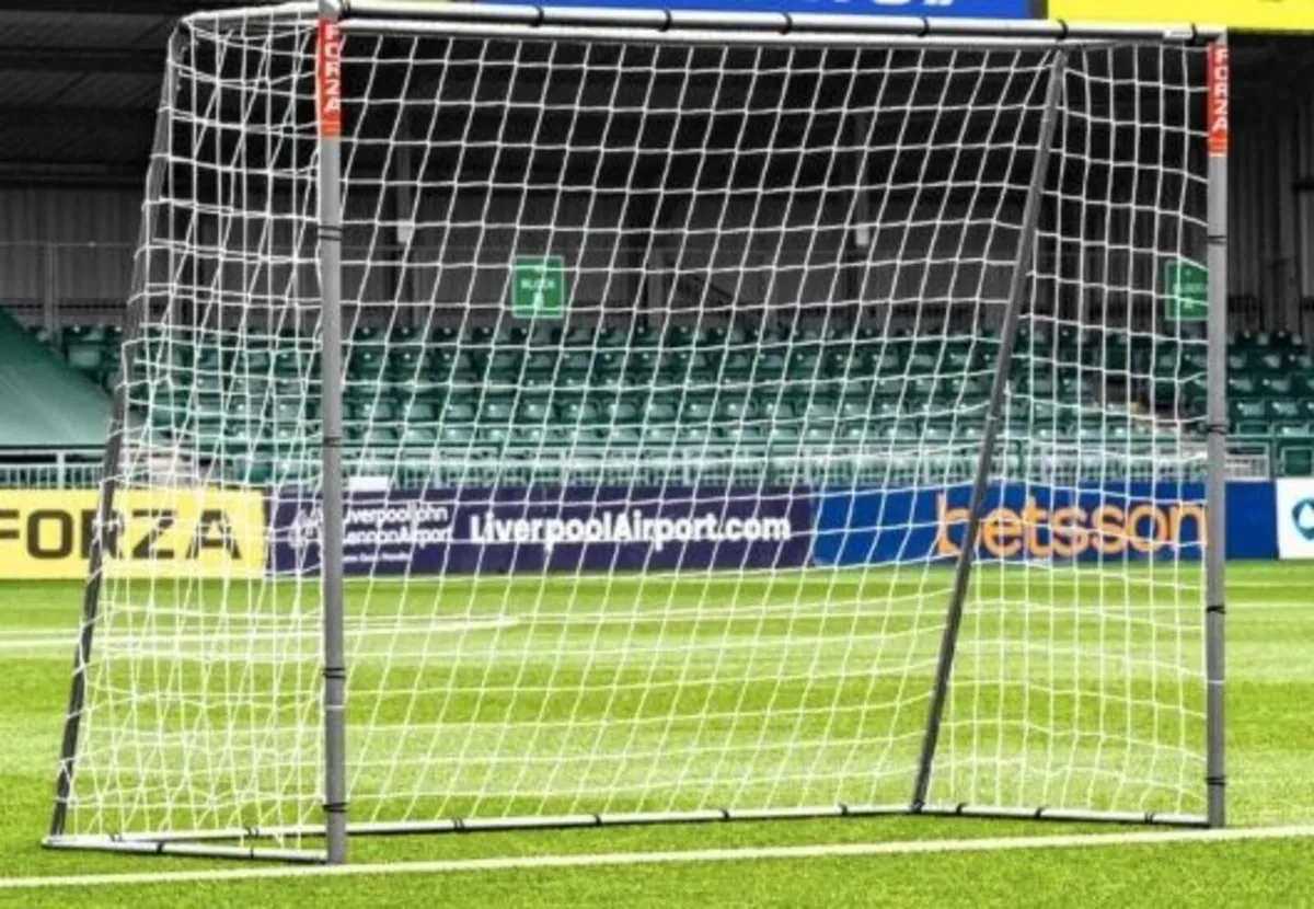 8 x 6 FORZA Steel42 Football Goal - Image 1
