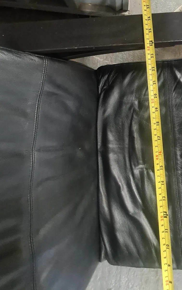 Black Leather Rocking Armchair - Image 2