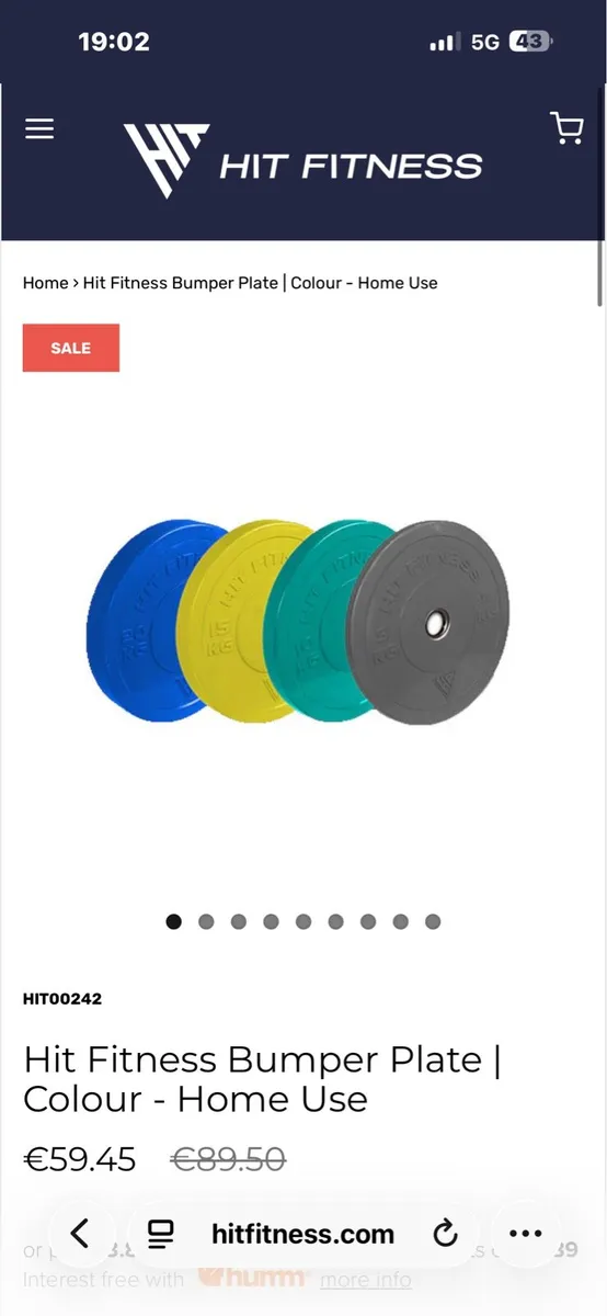 100KG OLYMPIC BUMPER  PLATES, 1/2 PRICE OF SHOP! - Image 4