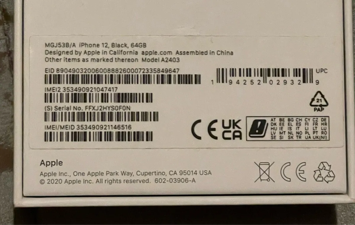 iPhone 12. Black. 64GB. Unlocked. - Image 2