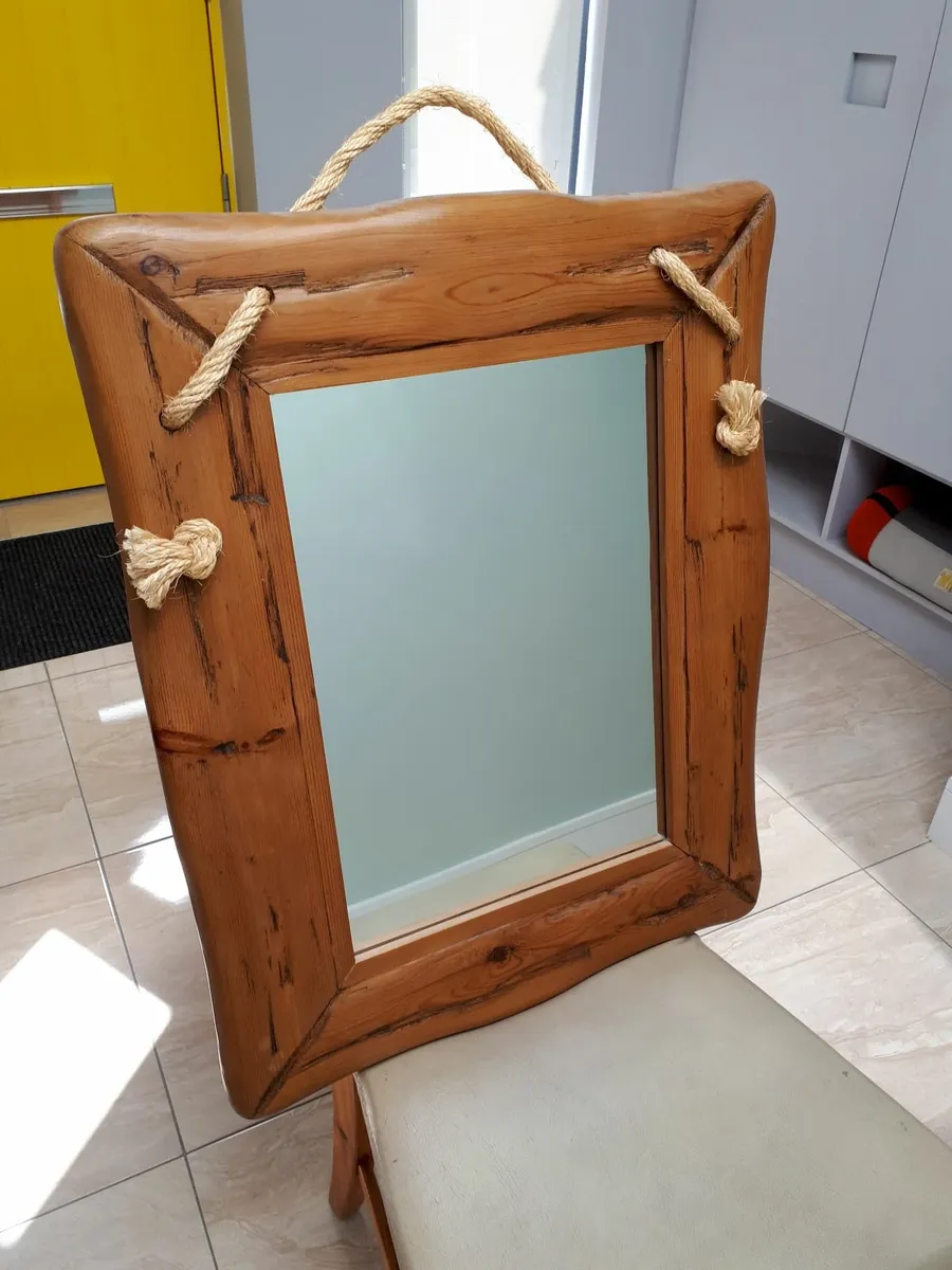 Mirror with large rope hold - Image 1