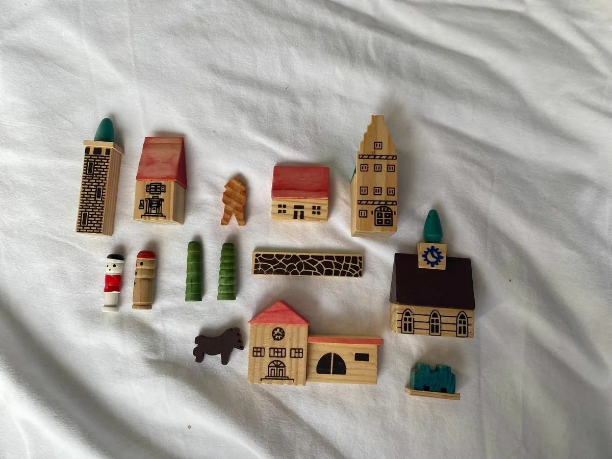 Wooden Mini Village Play Set - Image 3