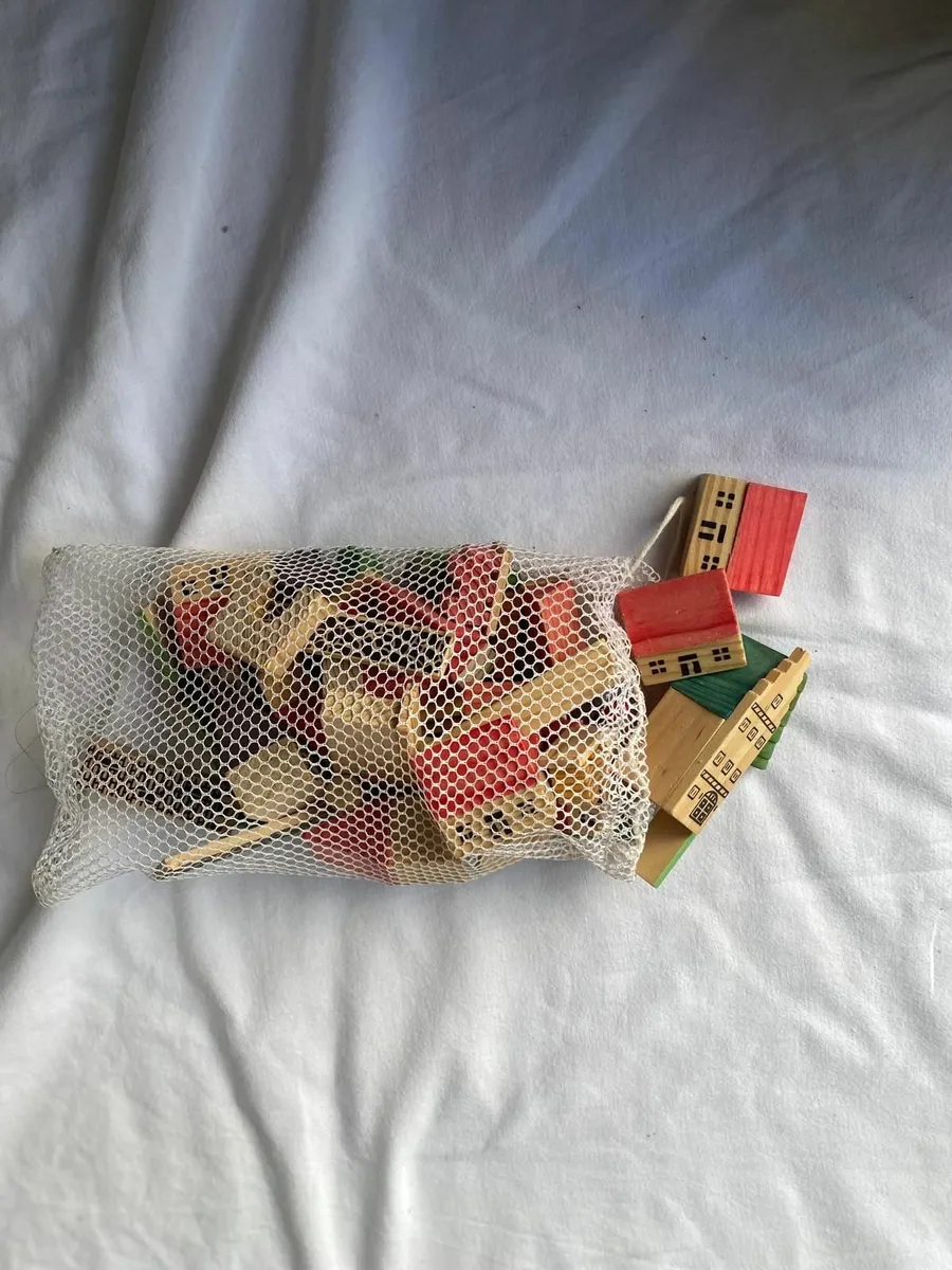 Wooden Mini Village Play Set - Image 2