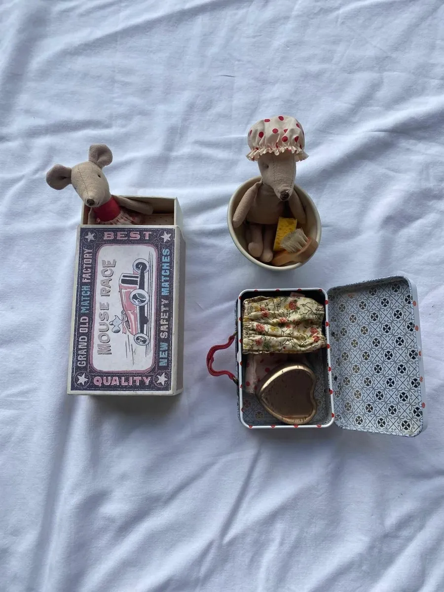 Maileg Soft Toy Mouse, plus accessories - Image 1