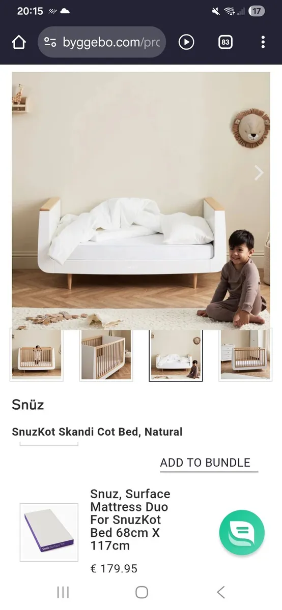 Snuzkot toddler bed - Image 1