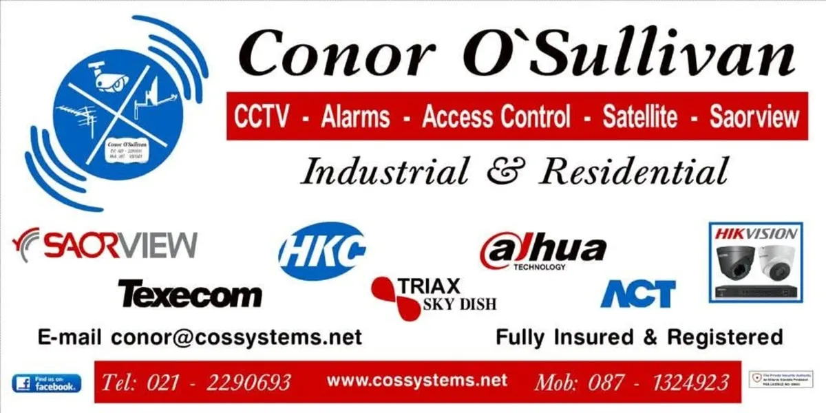 Tv systems security supplies cork