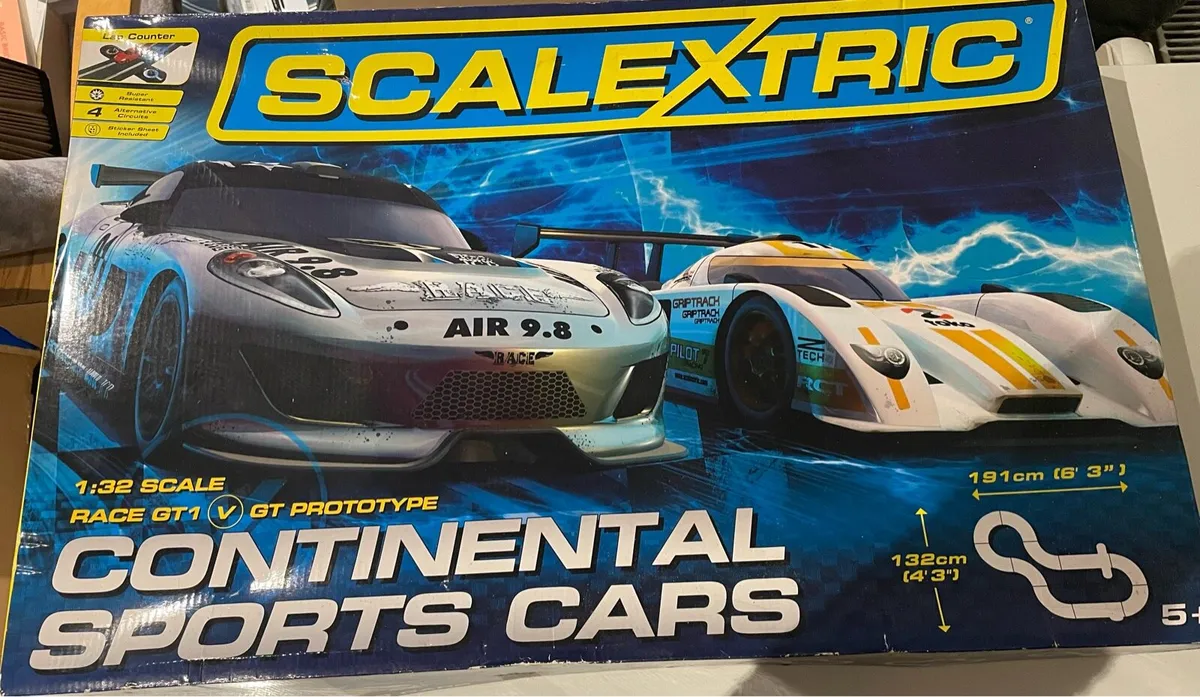 Scalextric set boxed 1:32 Continental Sports Car - Image 1