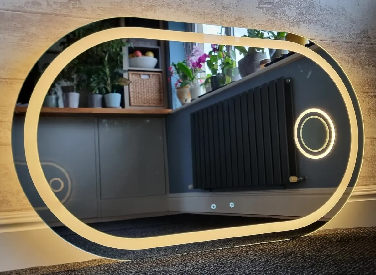 LED Bathroom Mirror Cosmetic Makeup Dual LED - Image 3