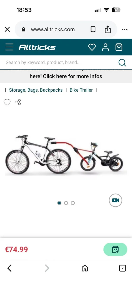 Trail bike hook - Image 1