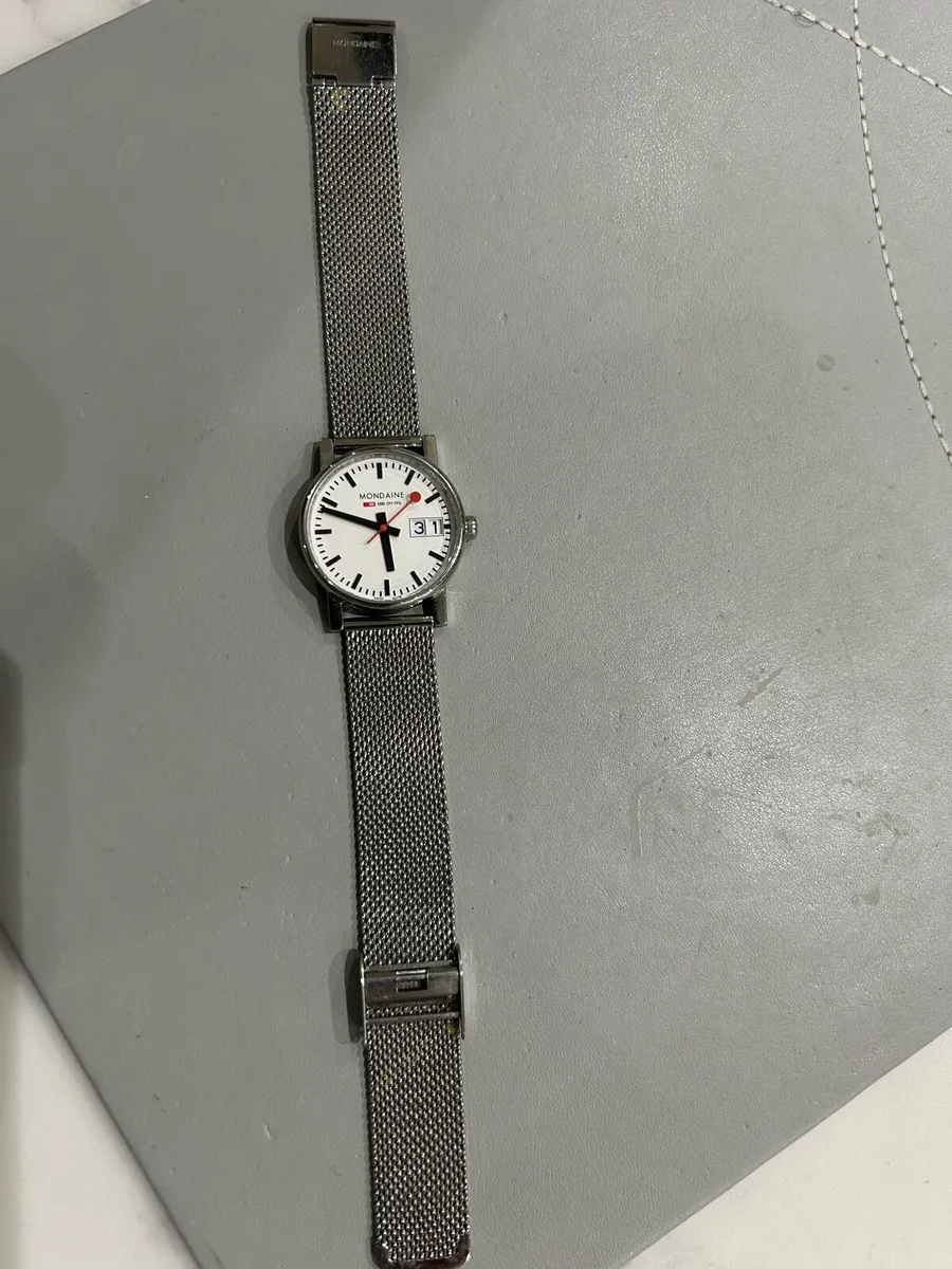 Mondaine Official Swiss Railway Watch 30 mm Stainl - Image 1