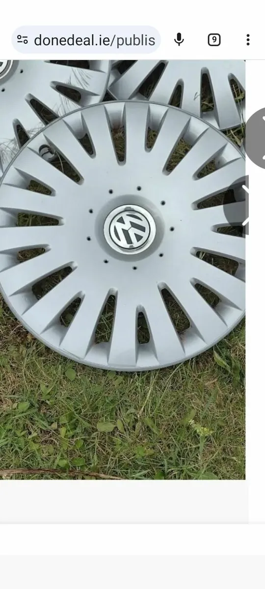 Original VW hubcaps 17 " - Image 1