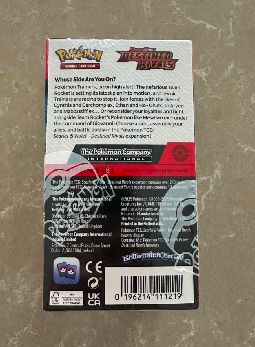 Pokemon Destined Rivals Half Booster Box Sealed - Image 2