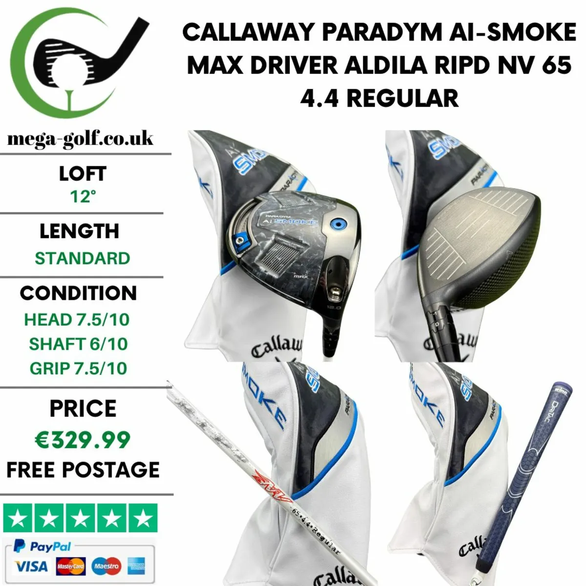 Callaway Paradym Ai-Smoke Max Driver / 12° - Image 1