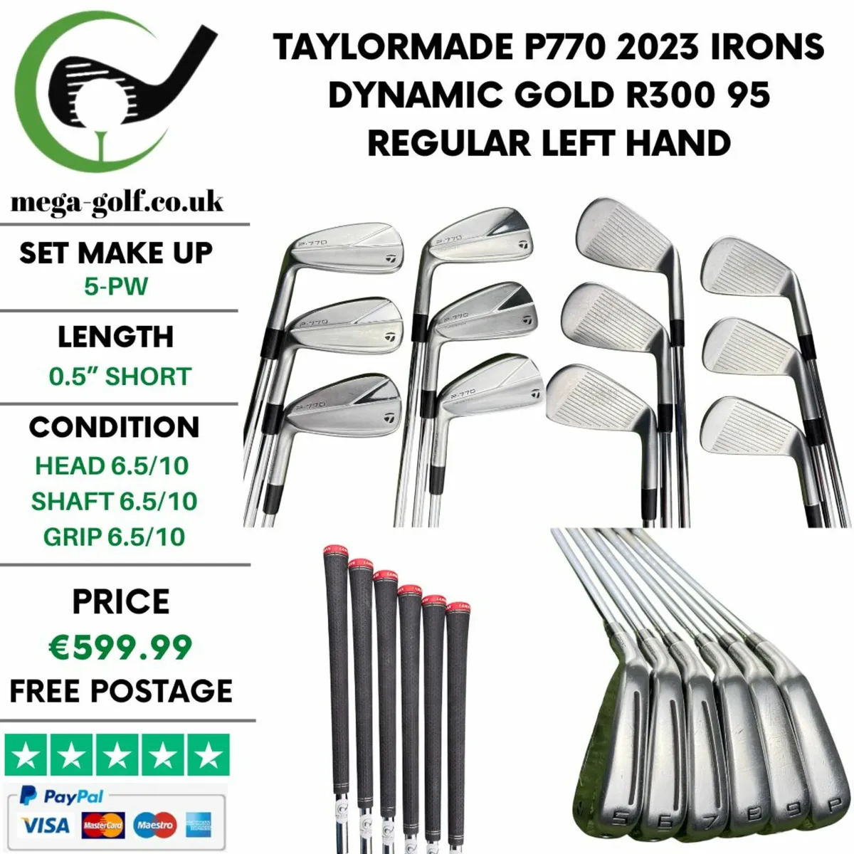 Taylormade P770 2023 Irons / 5-Pw / Regular - Image 1