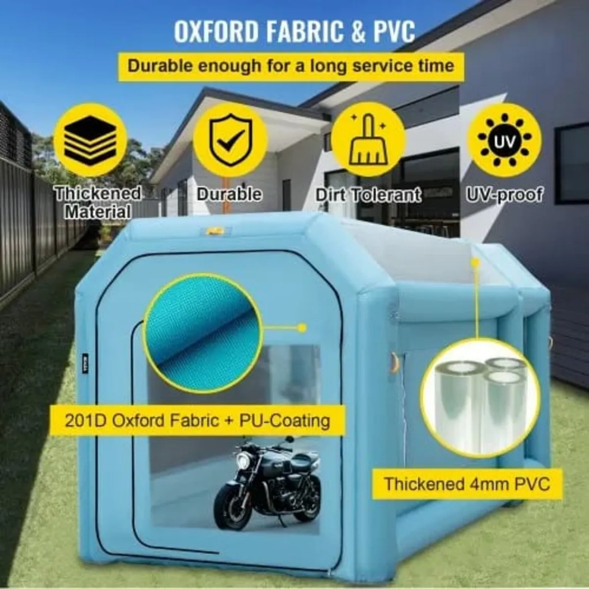Portable Inflatable Paint Booth, 396.24 x 243.8 x - Image 2