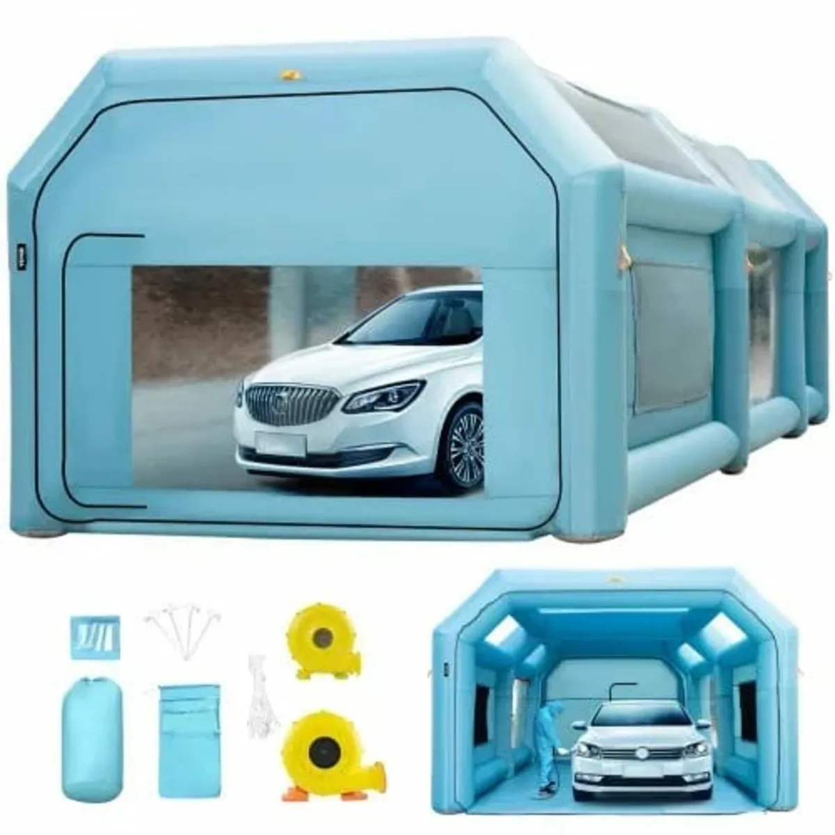Portable Inflatable Paint Booth, 792.48 x 457.2 x - Image 1
