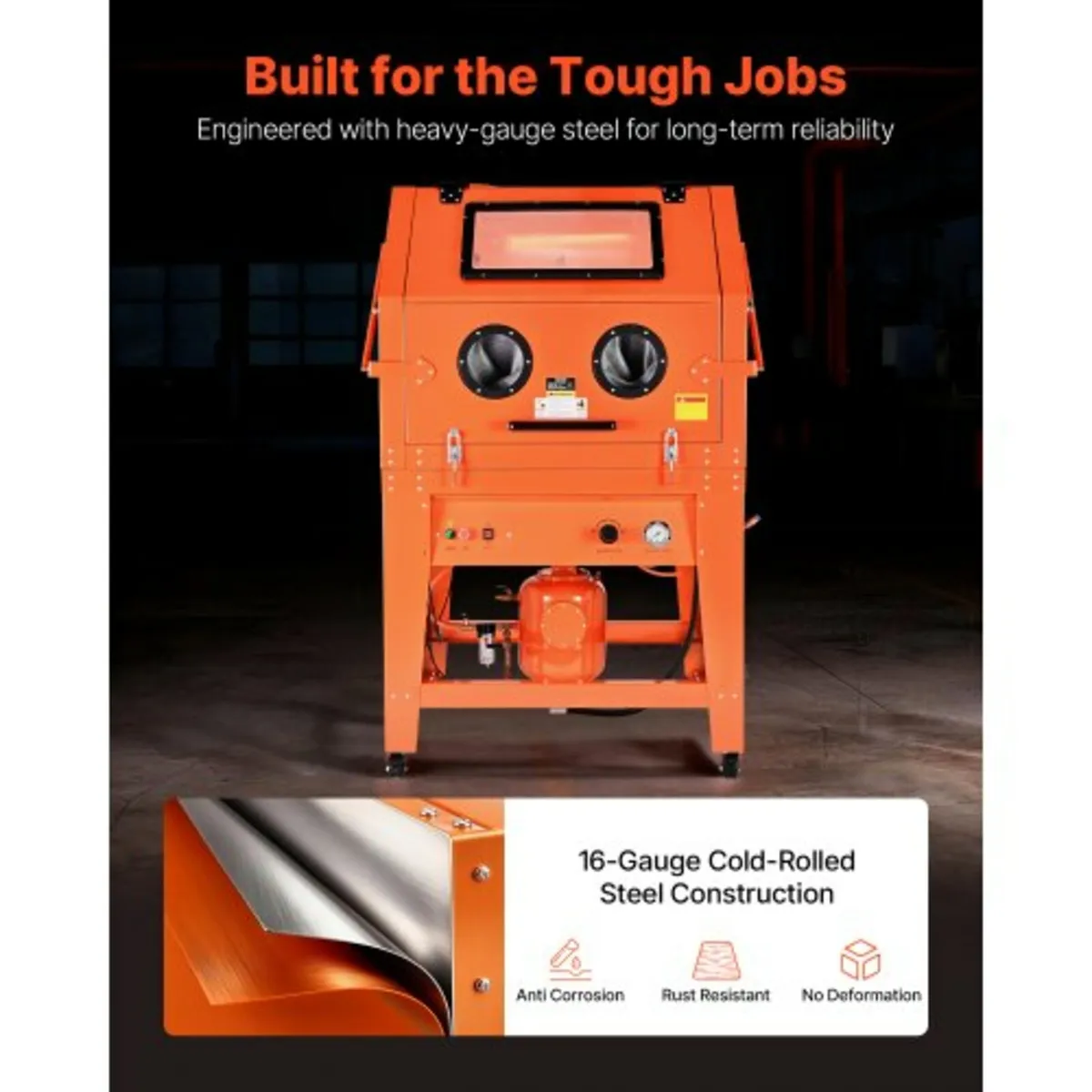 927L Sandblasting Cabinet with Pressurized Tank, H - Image 4