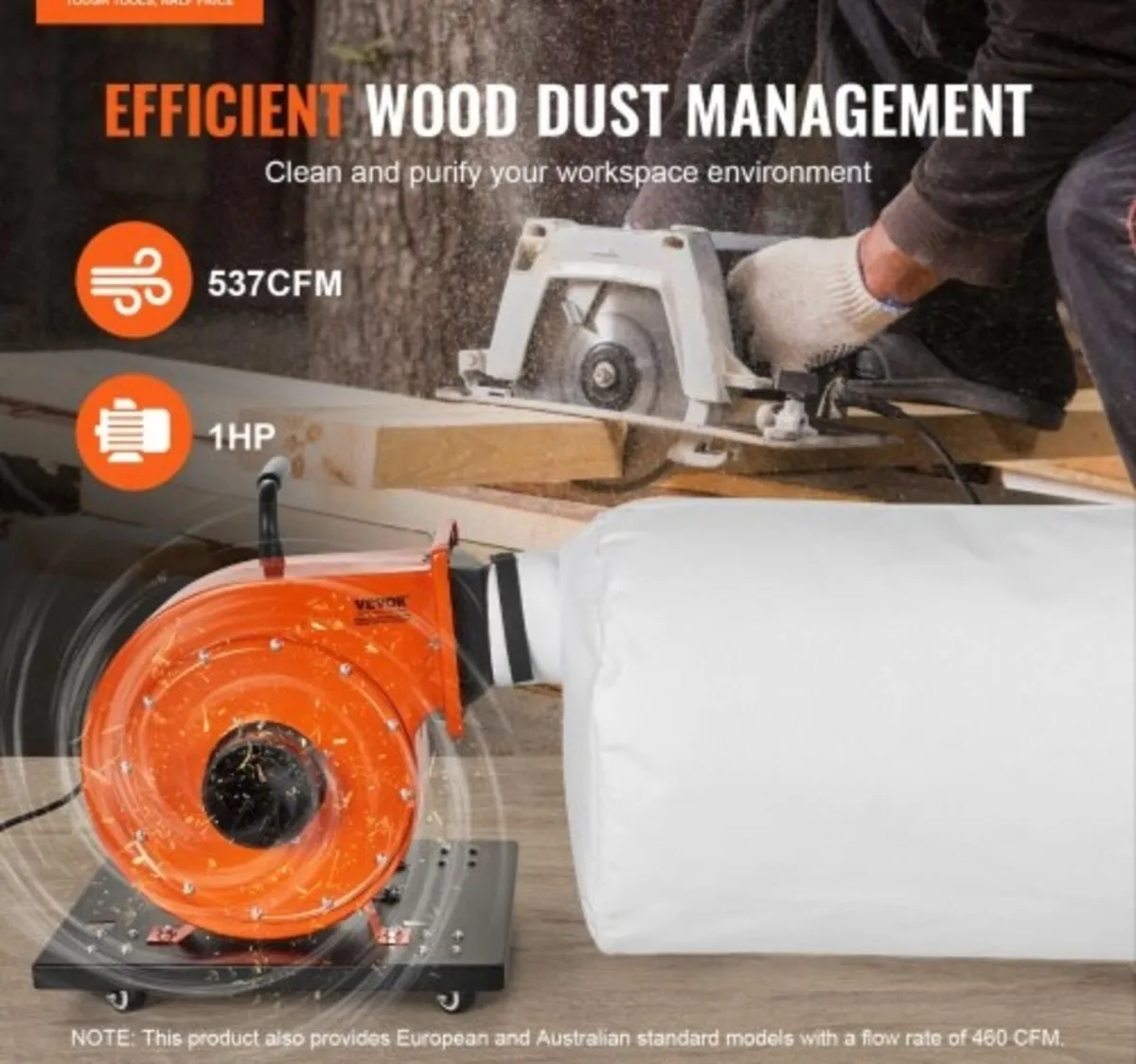 Dust Collector, 781.54 m³/h Air Flow, Rolling Dust - Image 2