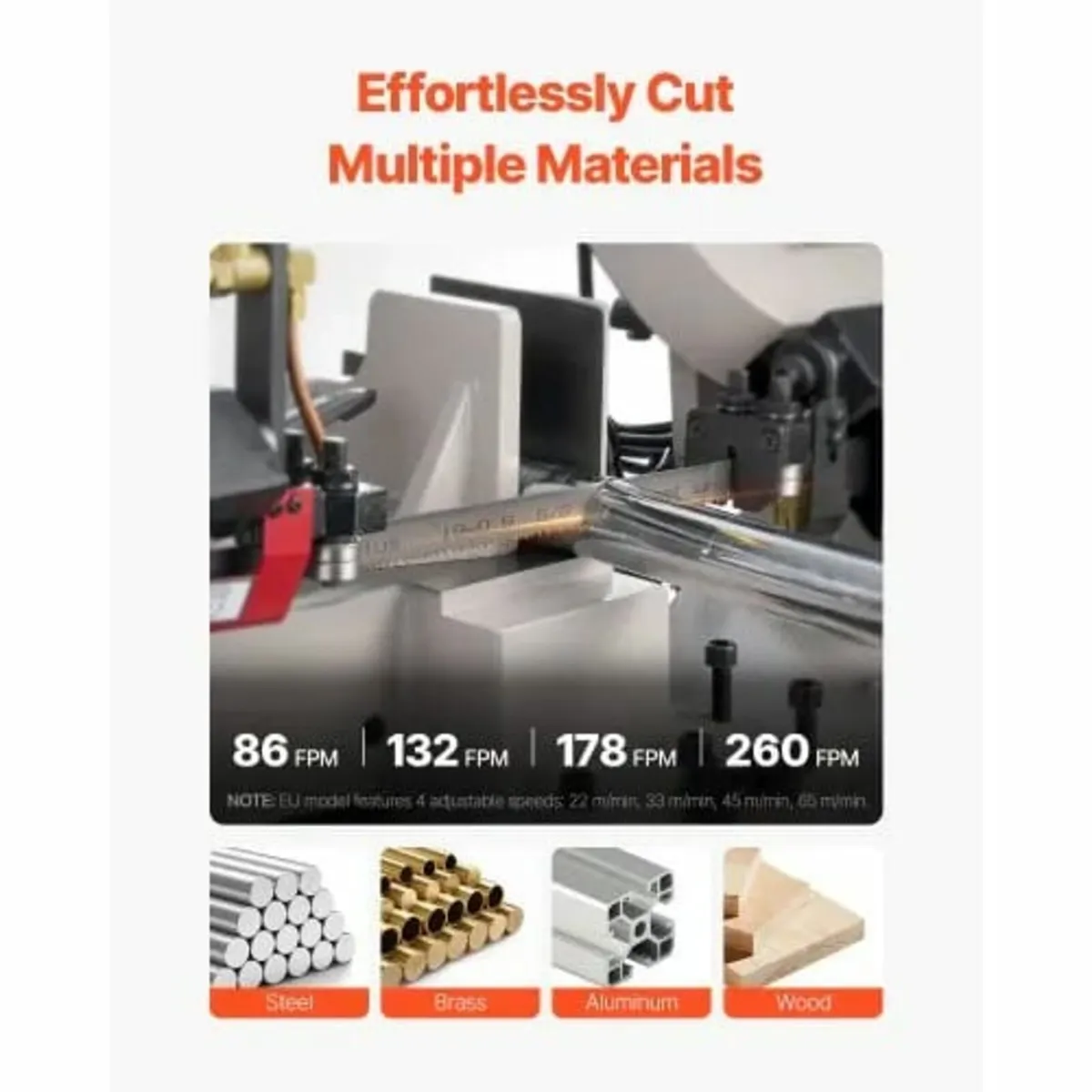 Metal Horizontal Band Saw, 178 x 209 mm(7 x 8.25 i - Image 3
