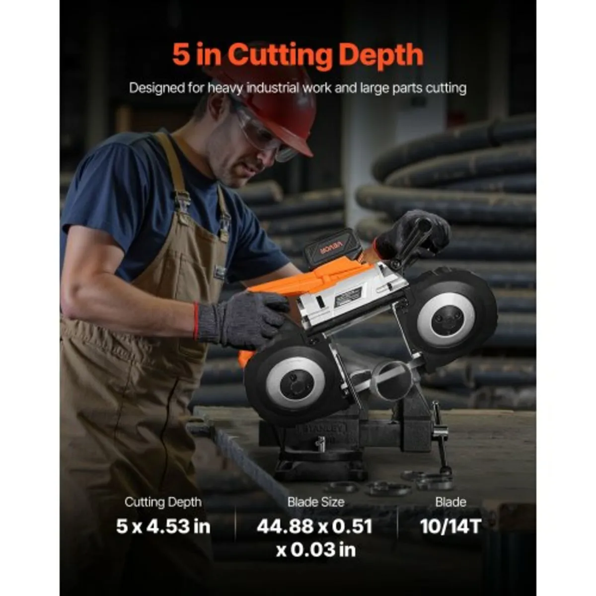 20V Portable Band Saw Kit, 127 mm x 115 mm Cutting - Image 2