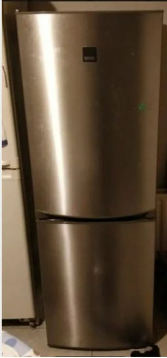 Zanussi Stainless Steel Fridge Freezer - Image 1