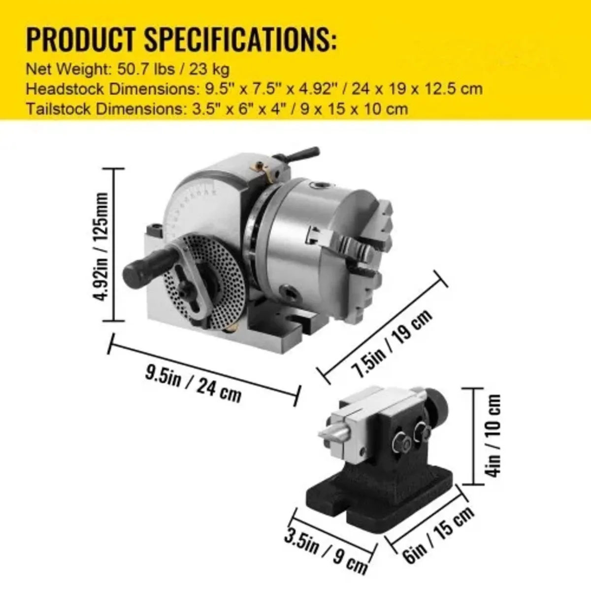 BS-0 Precision Dividing Head, Horizontal Dividing - Image 3