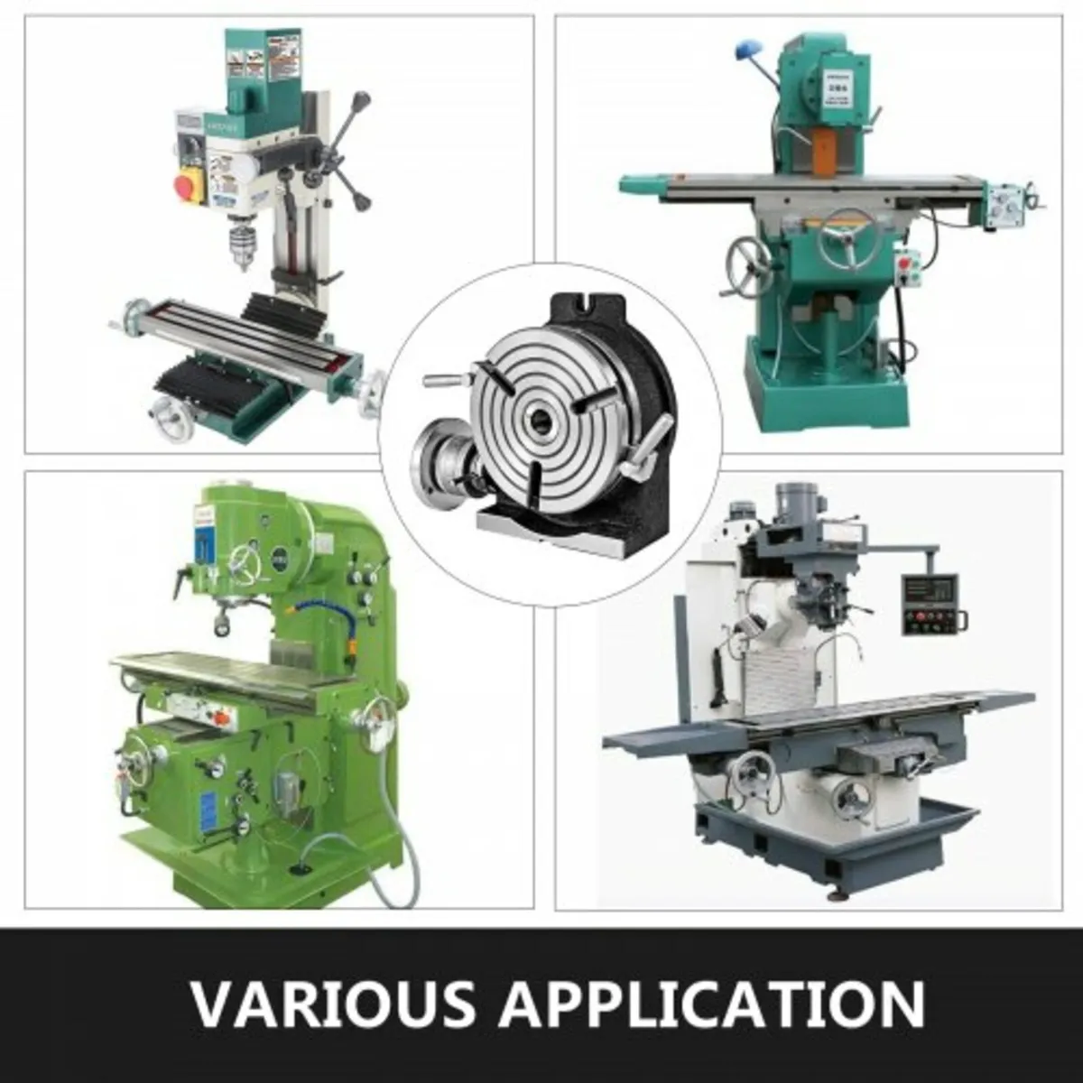 Rotary Table 8 INCH/200 MM Horizontal Vertical Rot - Image 4