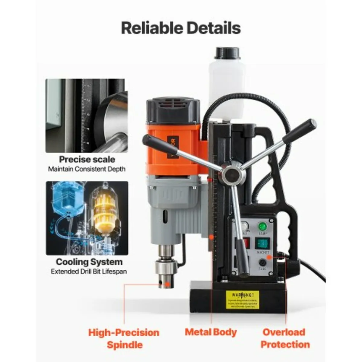 Magnetic Drill Press, 1500 W, 60 mm Boring Diamete - Image 3