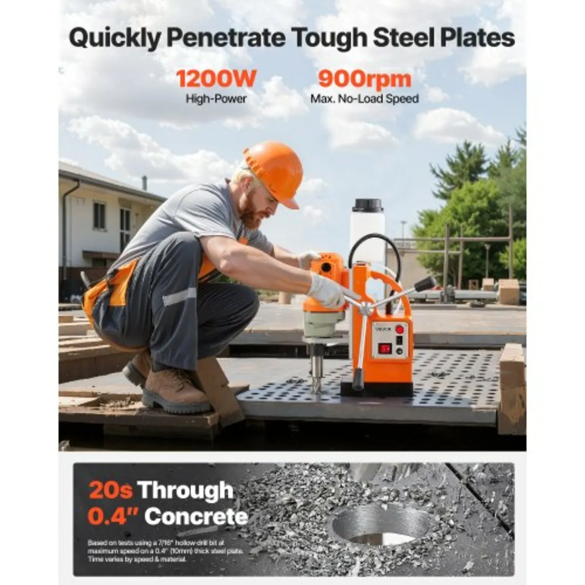 Magnetic Drill Press, 1200 W, 38 mm Boring Diamete - Image 4