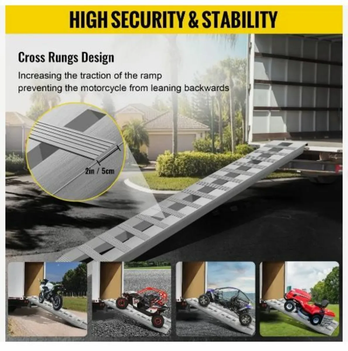 213.4 cm x 35.6 cm Aluminum Loading Ramps - Image 4