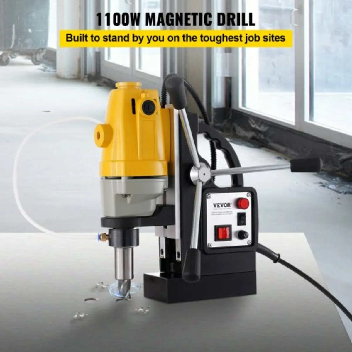 1100W Magnetic Drill Press 12000 N Magnet Force w/ - Image 2