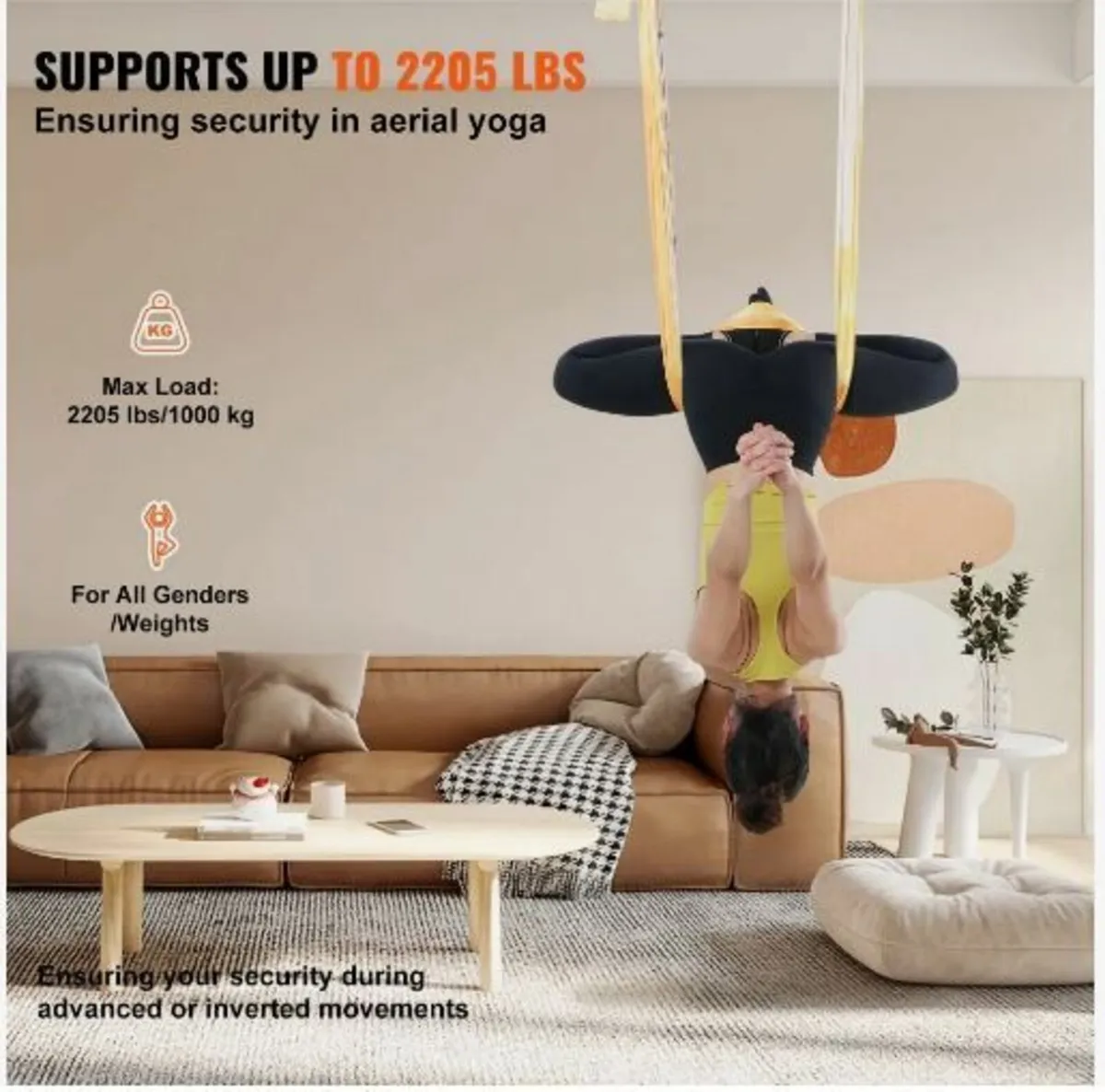 Aerial Yoga Hammock & Swing, 5.5 Yards - Image 3