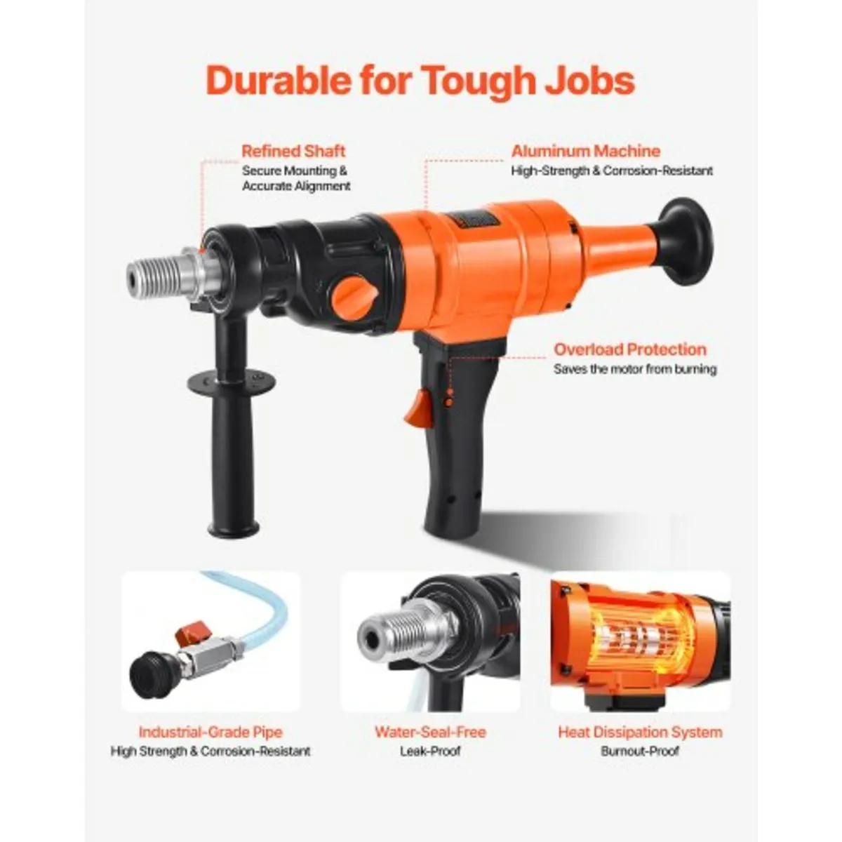 Diamond Core Drilling Machine, 200 mm Drilling Dia - Image 4