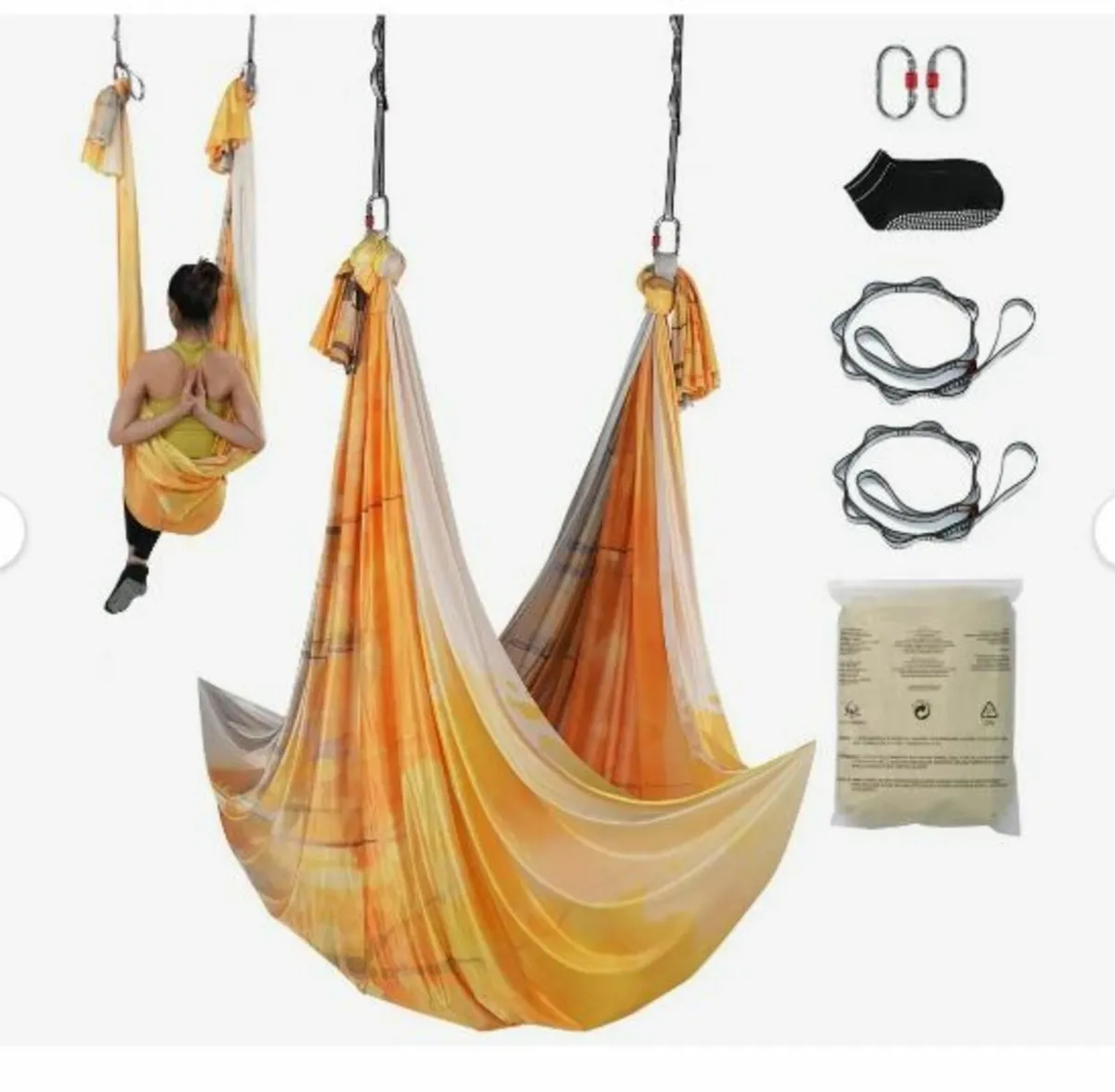 Aerial Yoga Hammock & Swing, 5.5 Yards - Image 1