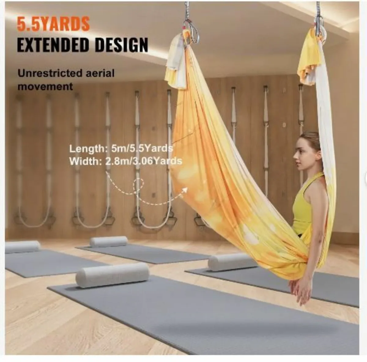 Aerial Yoga Hammock & Swing, 5.5 Yards - Image 2