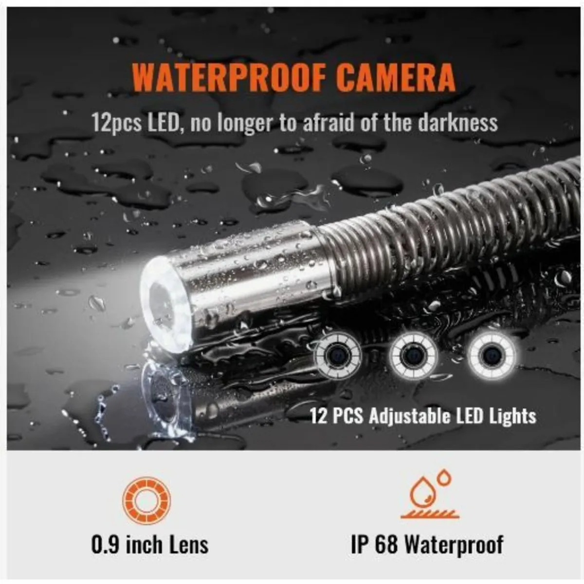 Sewer Camera Pipe Inspection Camera 22.9 cm - Image 2