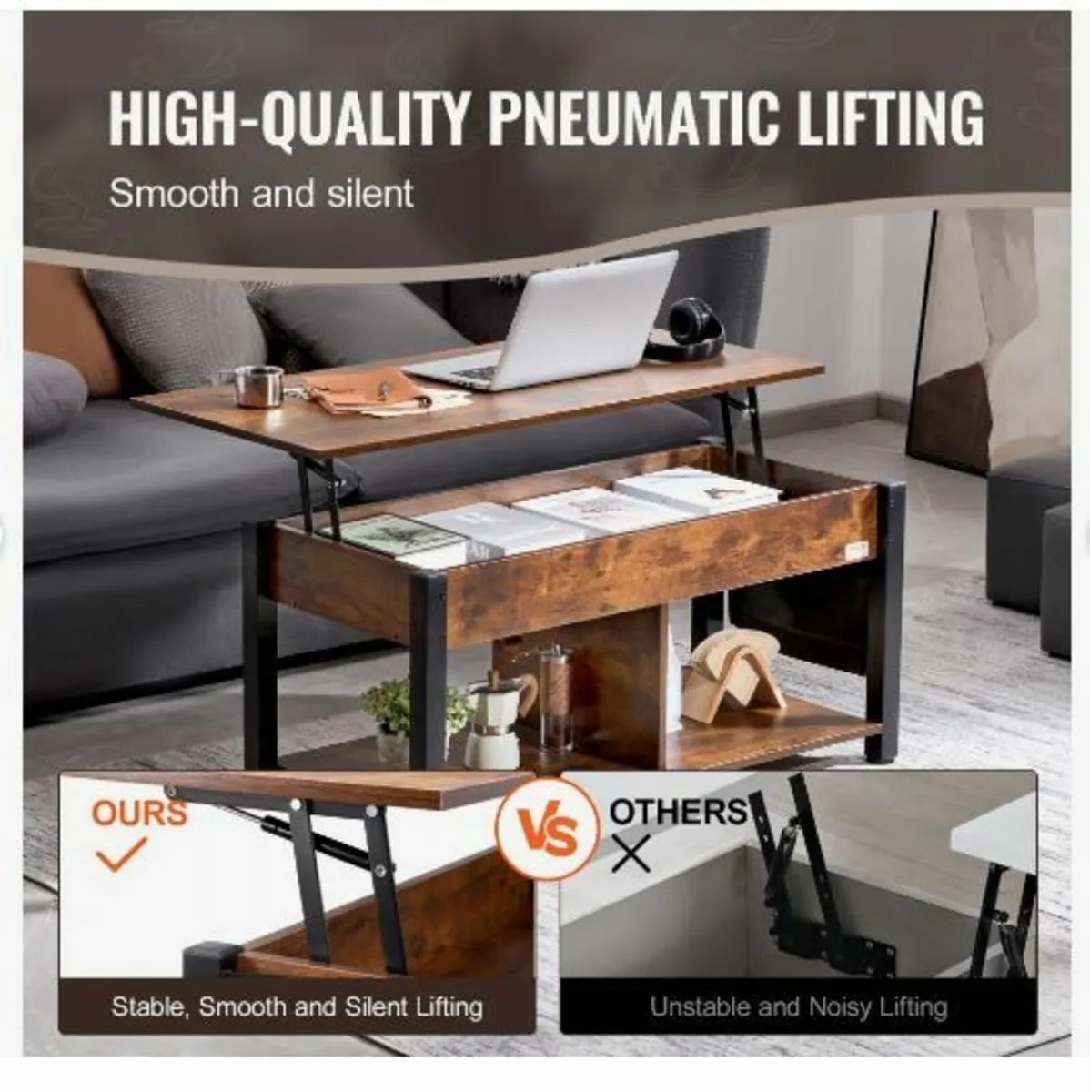 Lift Top Coffee Table - Image 3