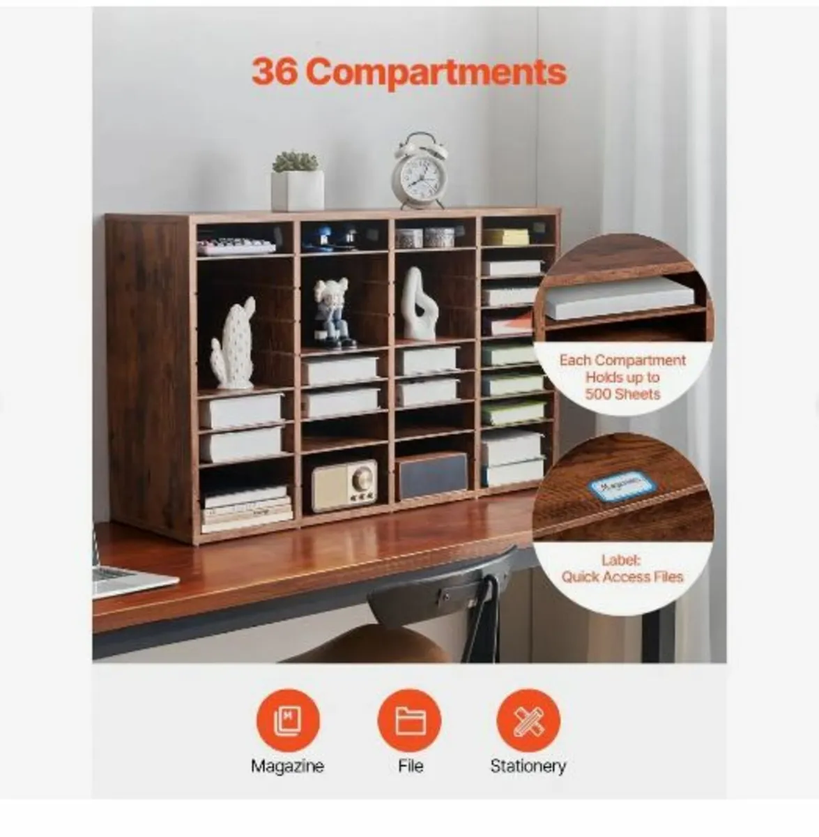 Literature Organizer, 36 Compartments Office - Image 4