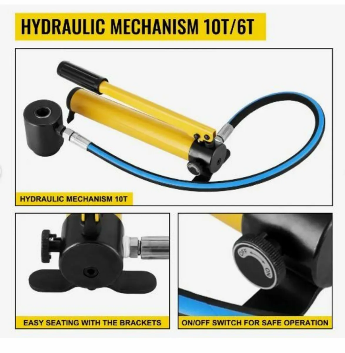 6 Die 10 Ton Hydraulic Knockout Punch 1.3 cm - Image 3