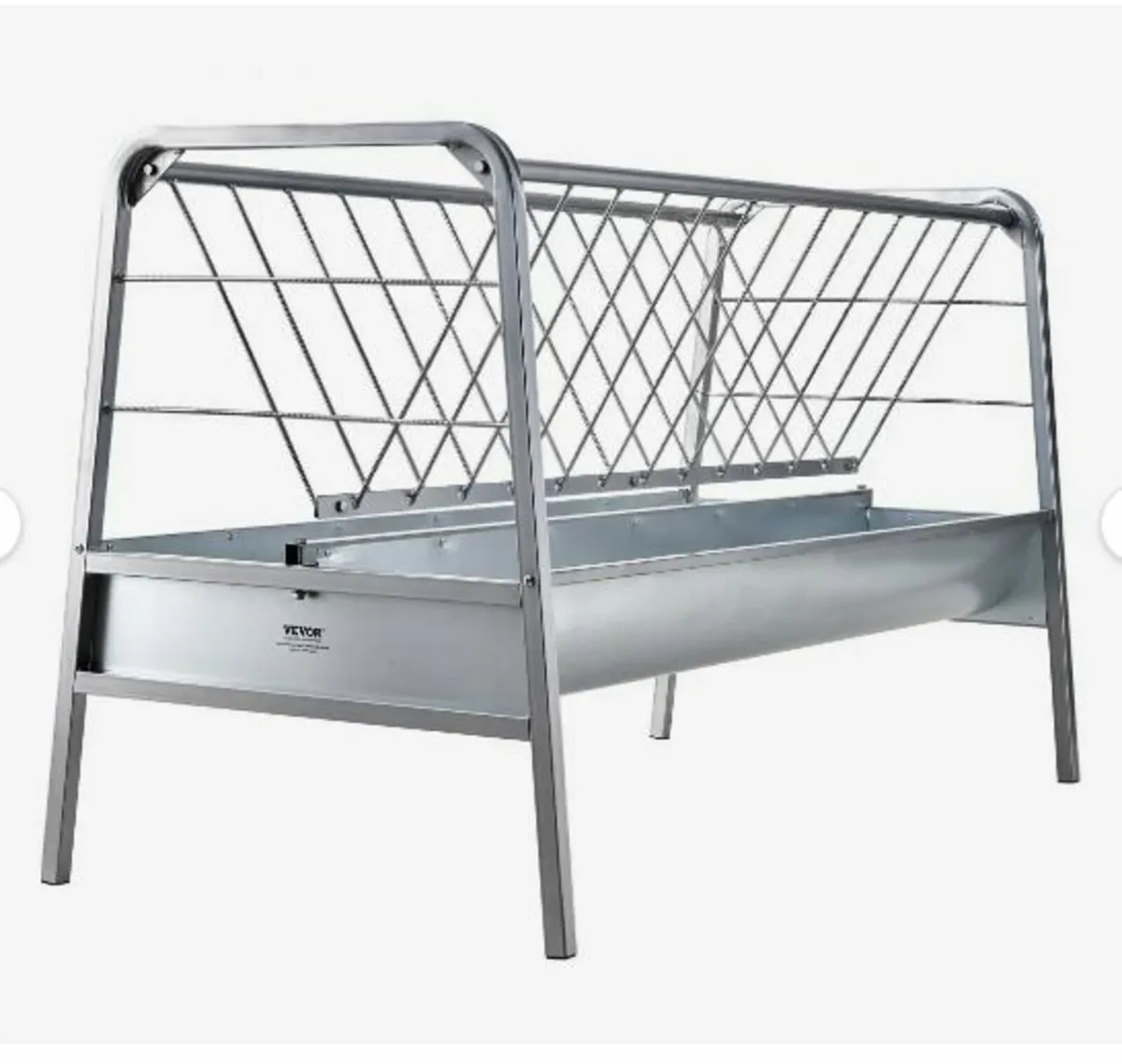 Livestock Hay Feeder, 2 in 1 Grain & Hay Feede - Image 3