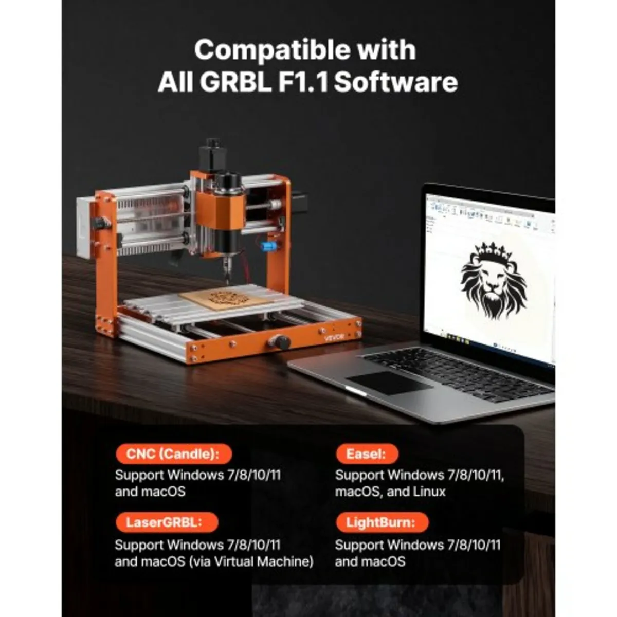 3018 CNC Router Machine, 60W Spindle, 3-Axis Wood - Image 2