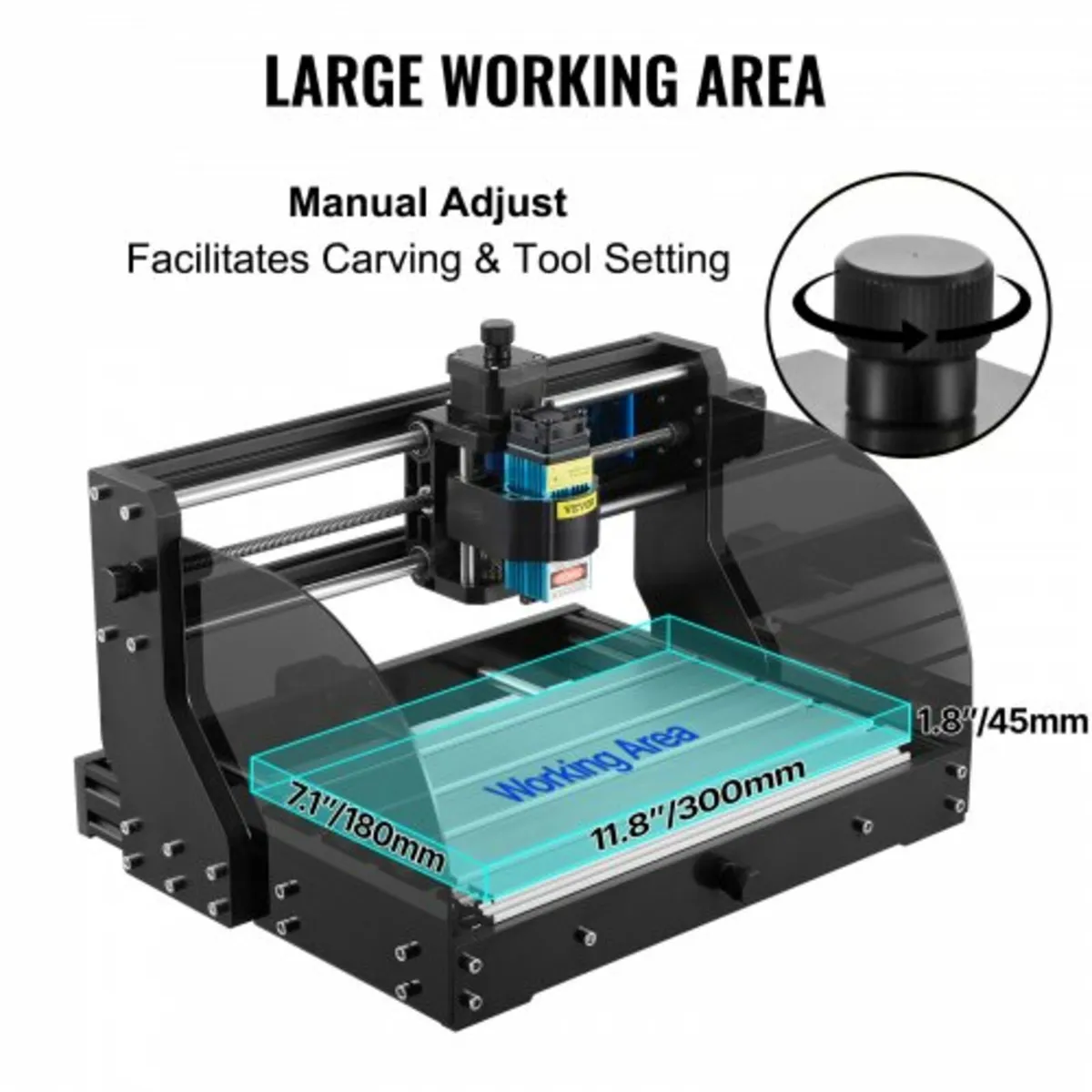 Engraving Machine 300×180×45 mm CNC Router CNC 301 - Image 4