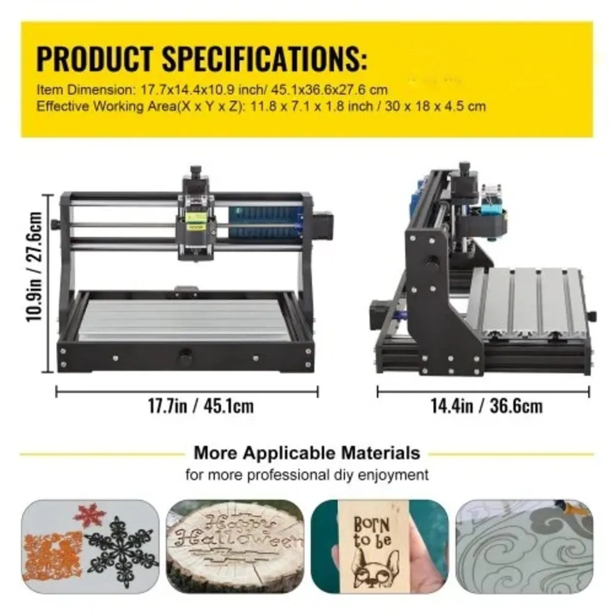 CNC 3018 Pro 500mw 300×180×45mm CNC Machine GRBL C - Image 3