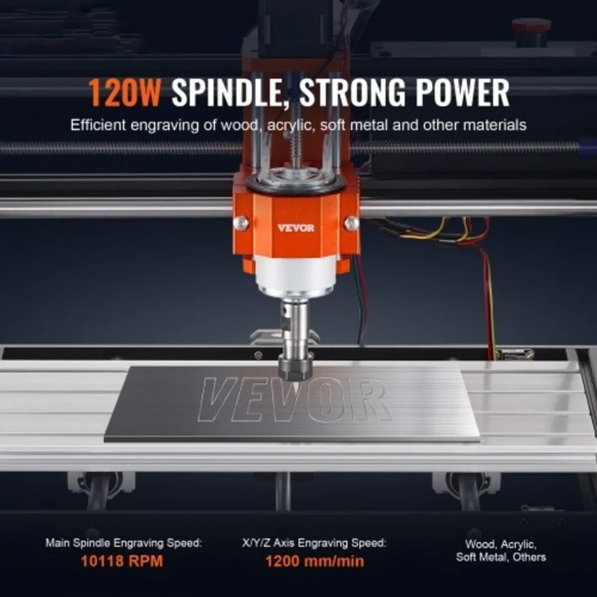 CNC Router Machine, 120W, 3 Axis GRBL Control Wood - Image 2