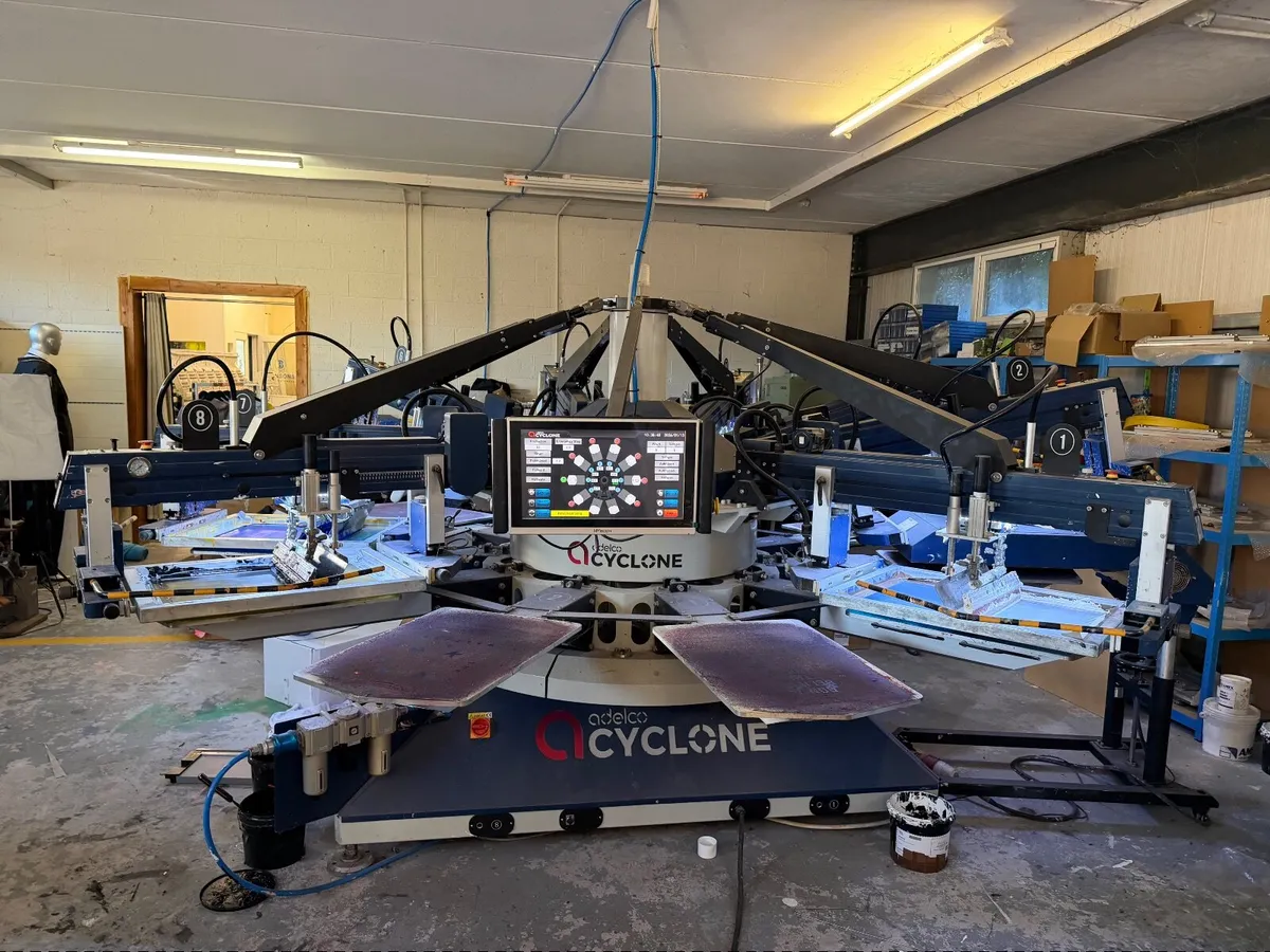 Screen Printing Machine Cyclone Adelco - Image 3